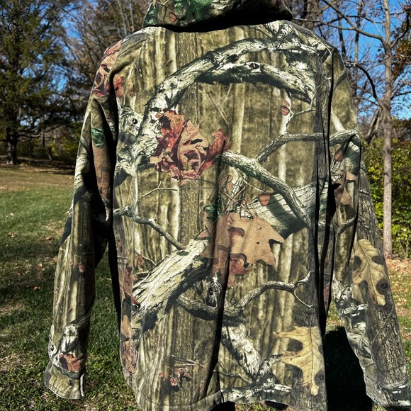 Mossy Oak Break-Up Infinity Camouflage Hunting Jacket Coat Hooded Men’s XL 46-48 - Picture 4 of 8